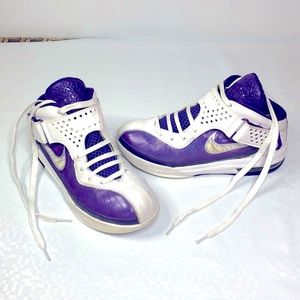 Nike AIR MAX Lebron James 454141 SLDR V/  SIZE 8 U.S. Purple & White